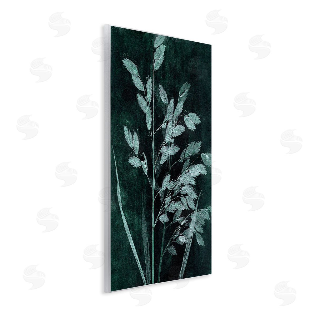 Pernille Folcarelli Green Botanical Imprints Wooden Wall Plaque Art Print