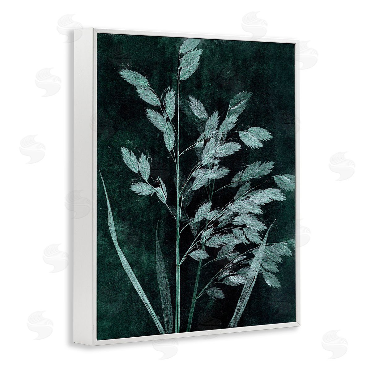 Pernille Folcarelli Green Botanical Imprints White Framed Giclee Wall Art Print
