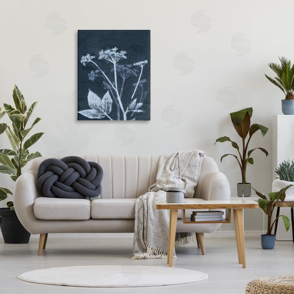 Pernille Folcarelli Spring Botanical Shapes Canvas Wall Art Print in Room