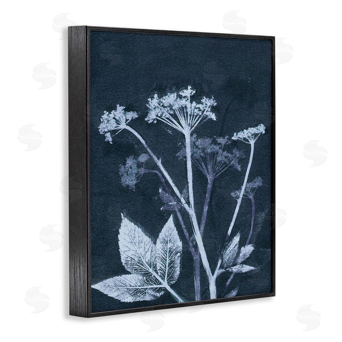 Pernille Folcarelli Spring Botanical Shapes Black Framed Giclee Wall Art Print