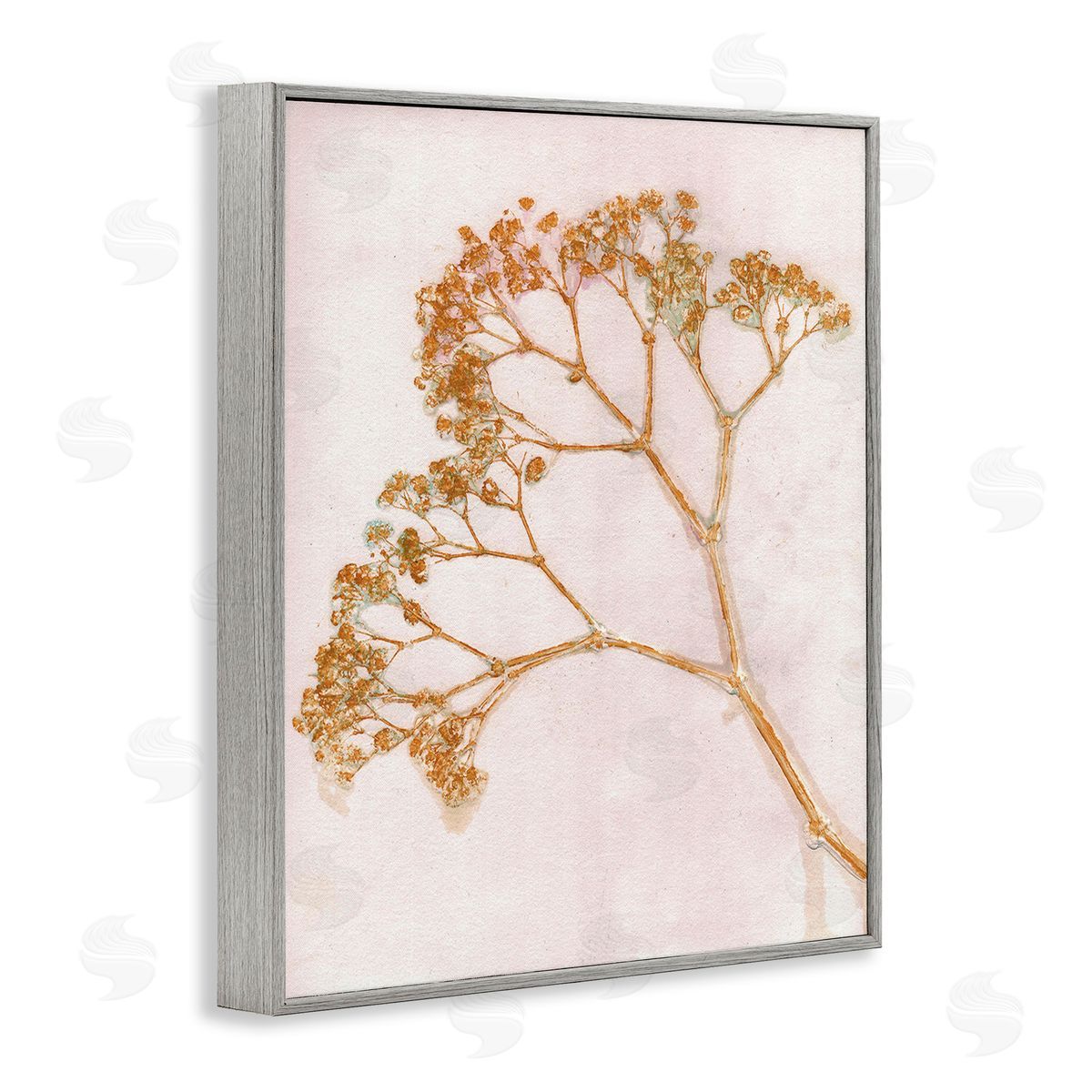 Pernille Folcarelli Cottage Botanical Branches Gray Framed Giclee Wall Art Print