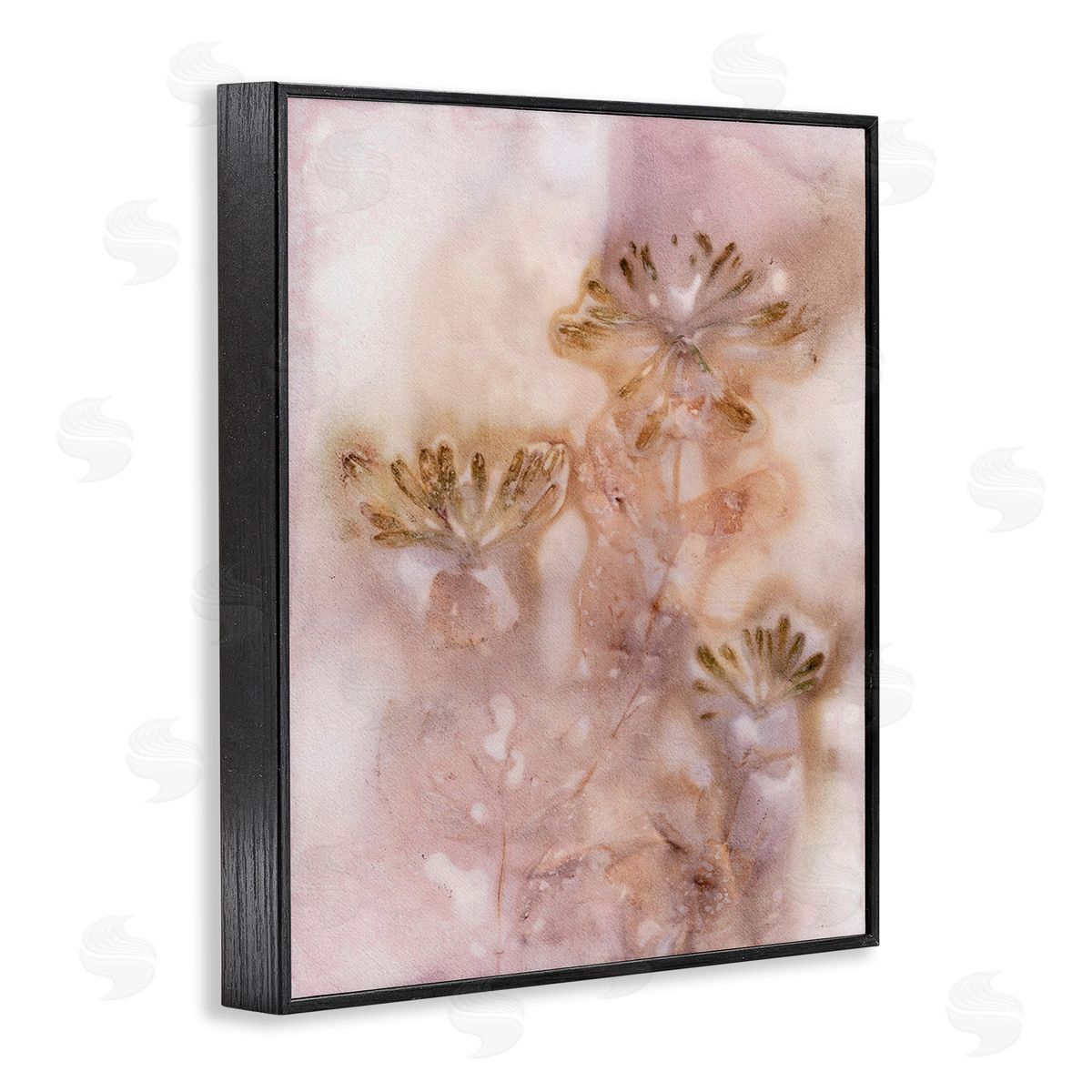 Pernille Folcarelli Abstract Botanical Seeds Black Framed Giclee Wall Art Print