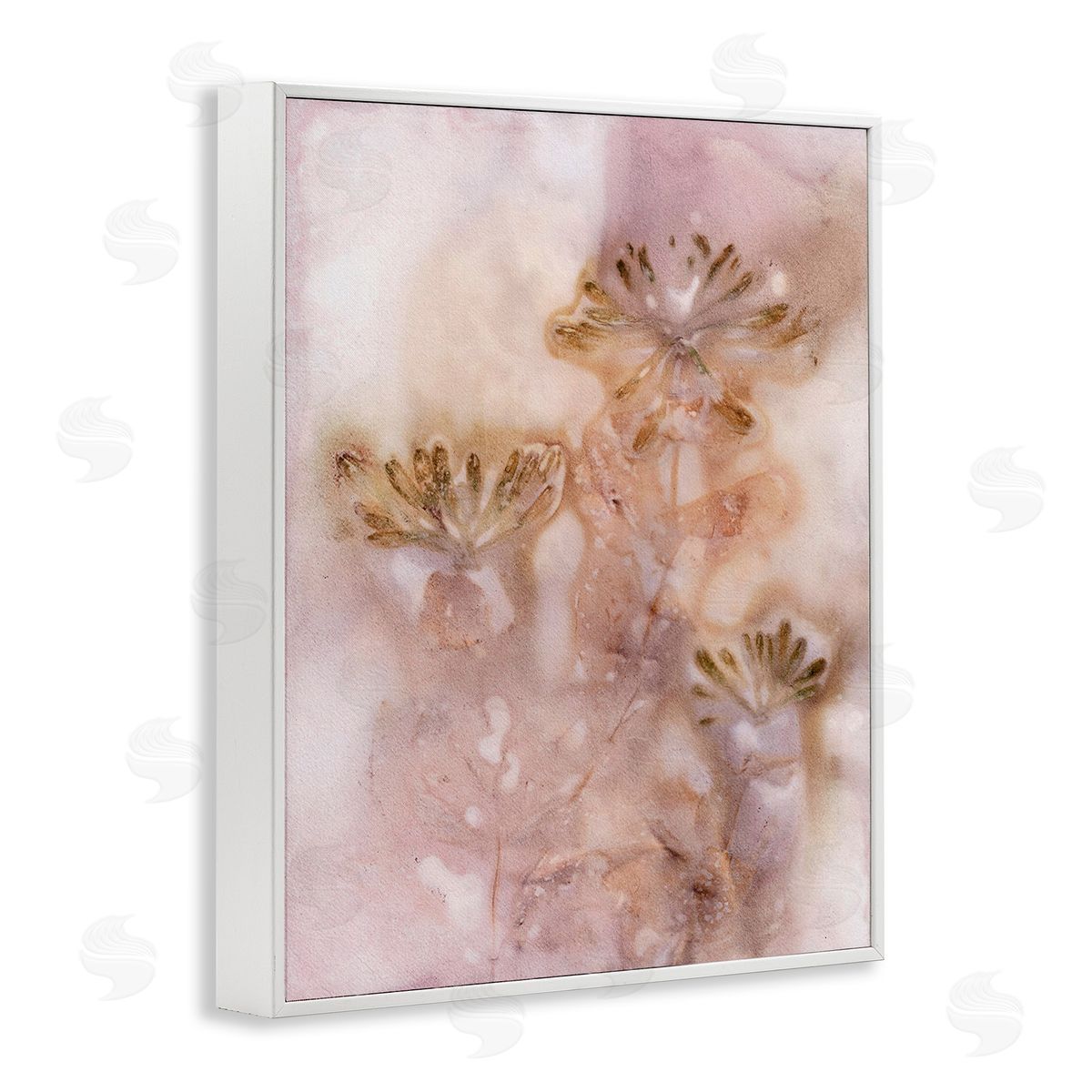 Pernille Folcarelli Abstract Botanical Seeds White Framed Giclee Wall Art Print