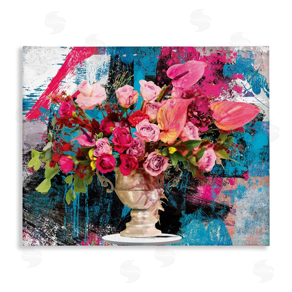 Porter Hastings Urban Rose Bouquet Canvas Wall Art Print