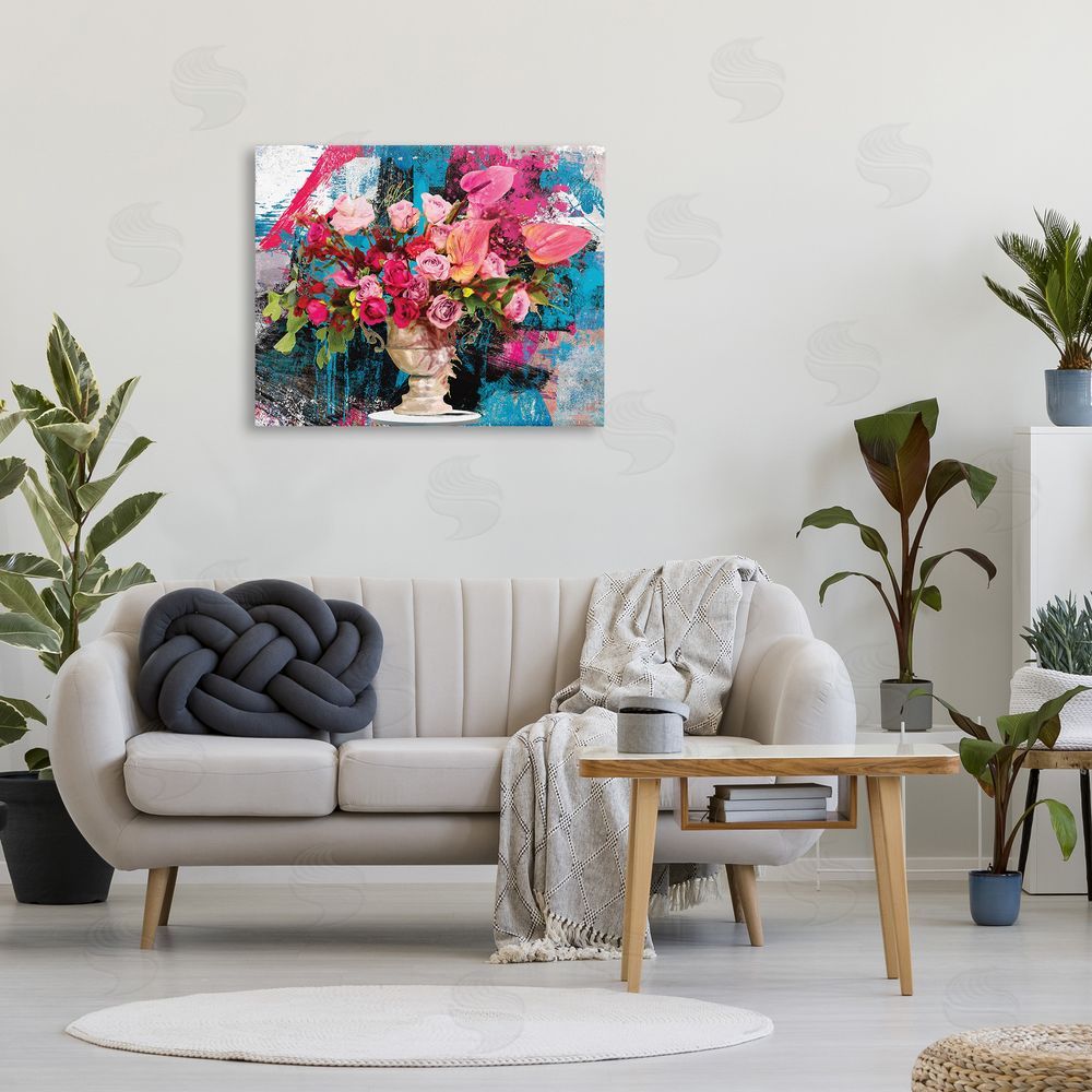 Porter Hastings Urban Rose Bouquet Canvas Wall Art Print in Room