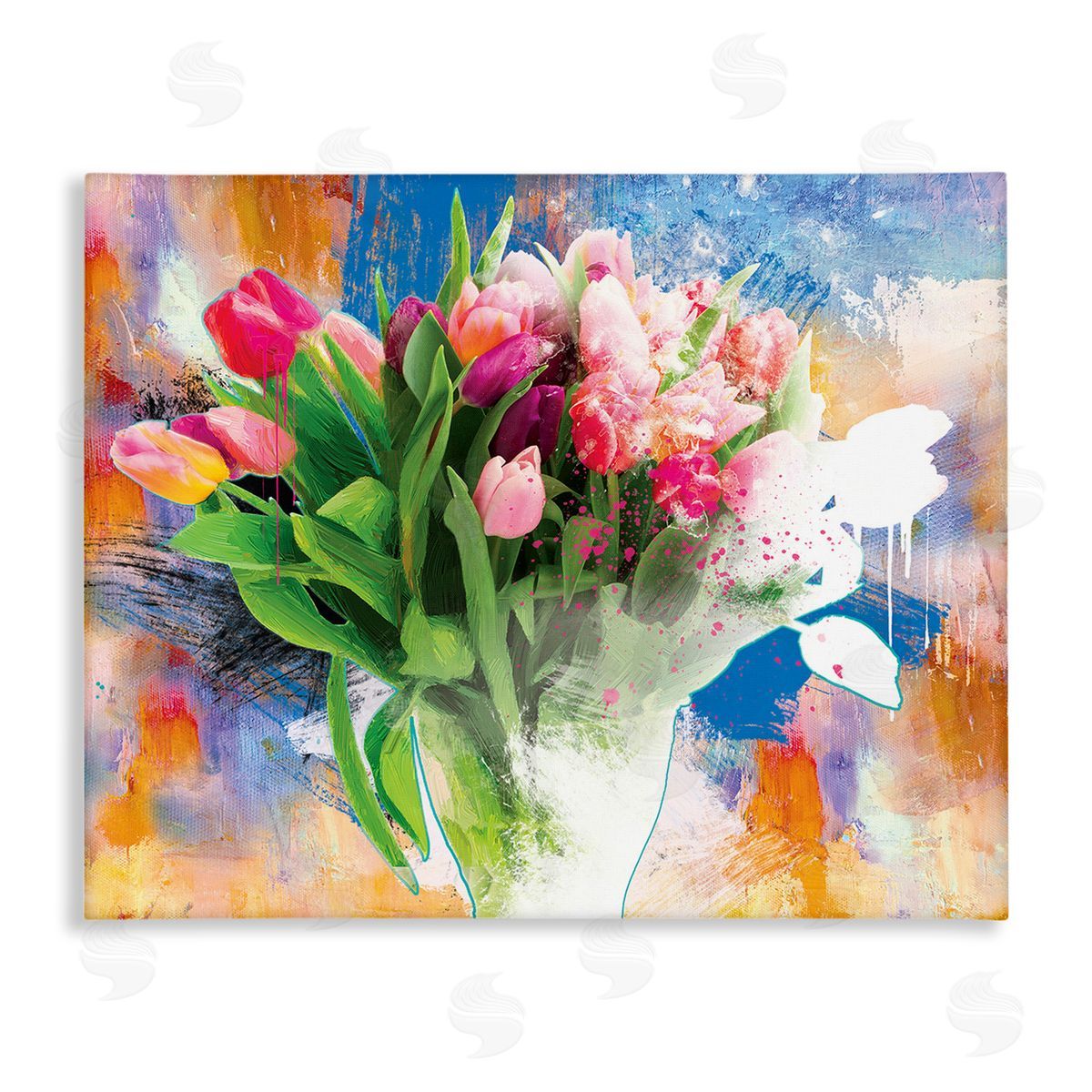 Porter Hastings Urban Spring Bouquet Canvas Wall Art Print