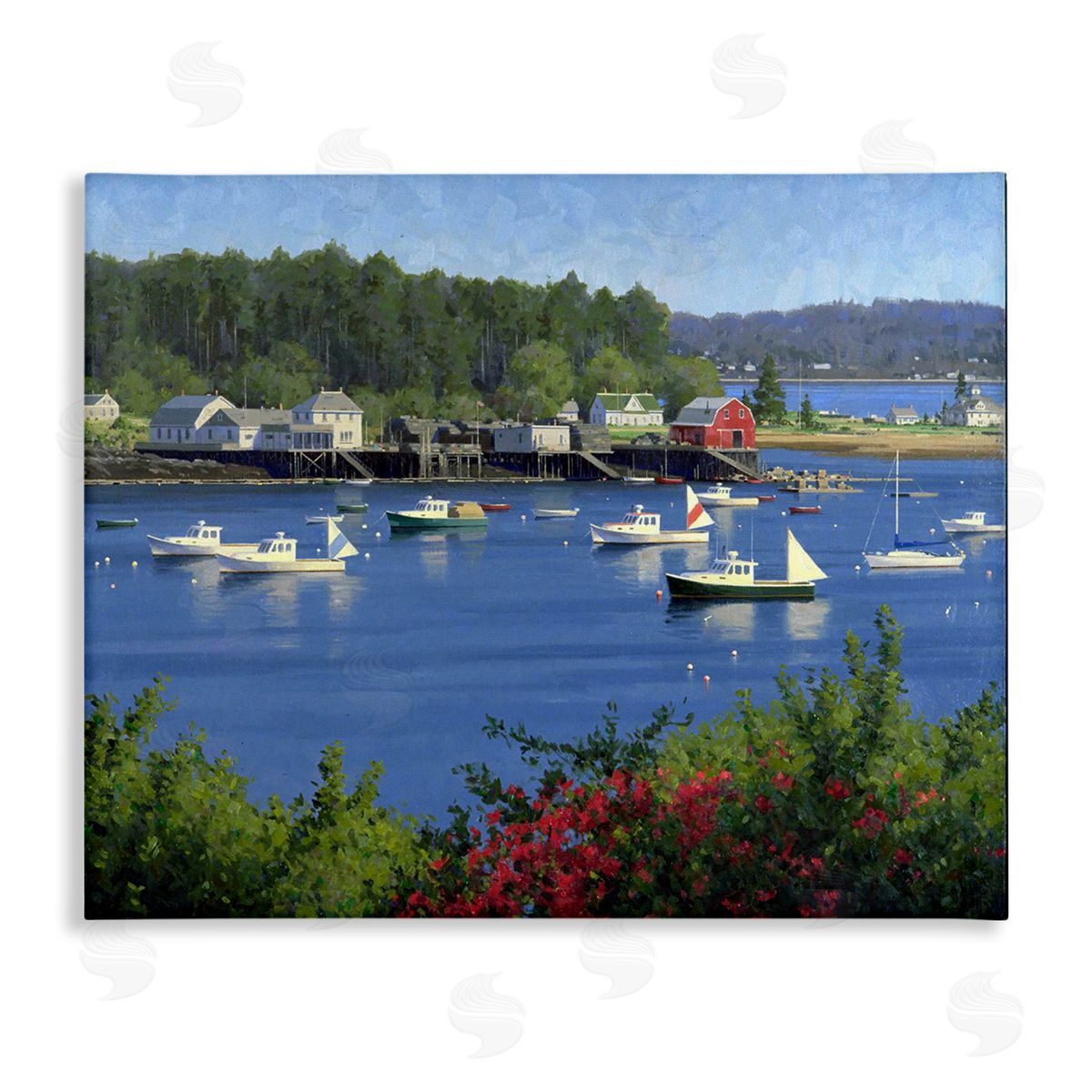 Jimmy Dyer Summer Harbor Inlet Canvas Wall Art Print