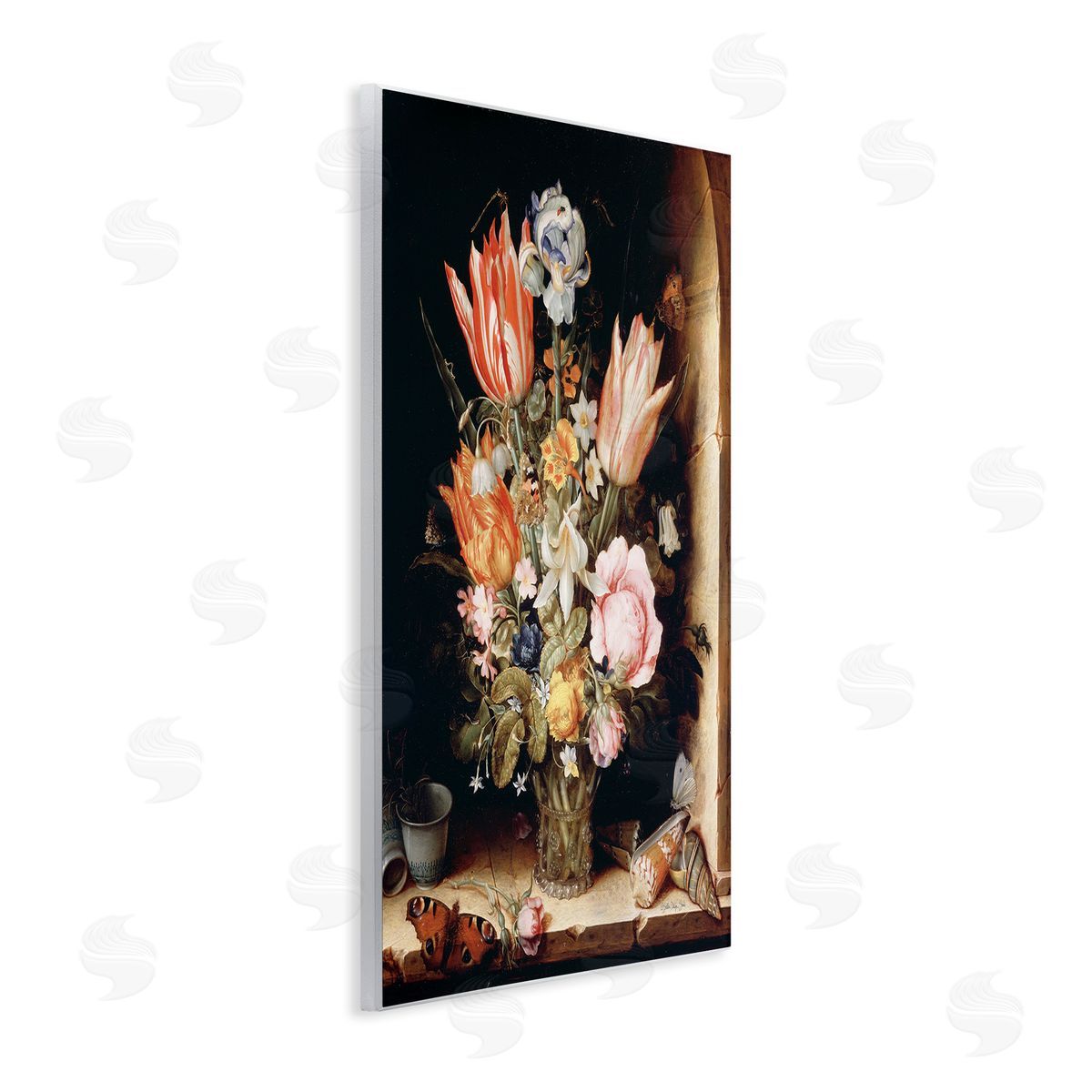 Stellar Design Studio Classic Bouquet Still Life Wooden Wall Plaque Art Print