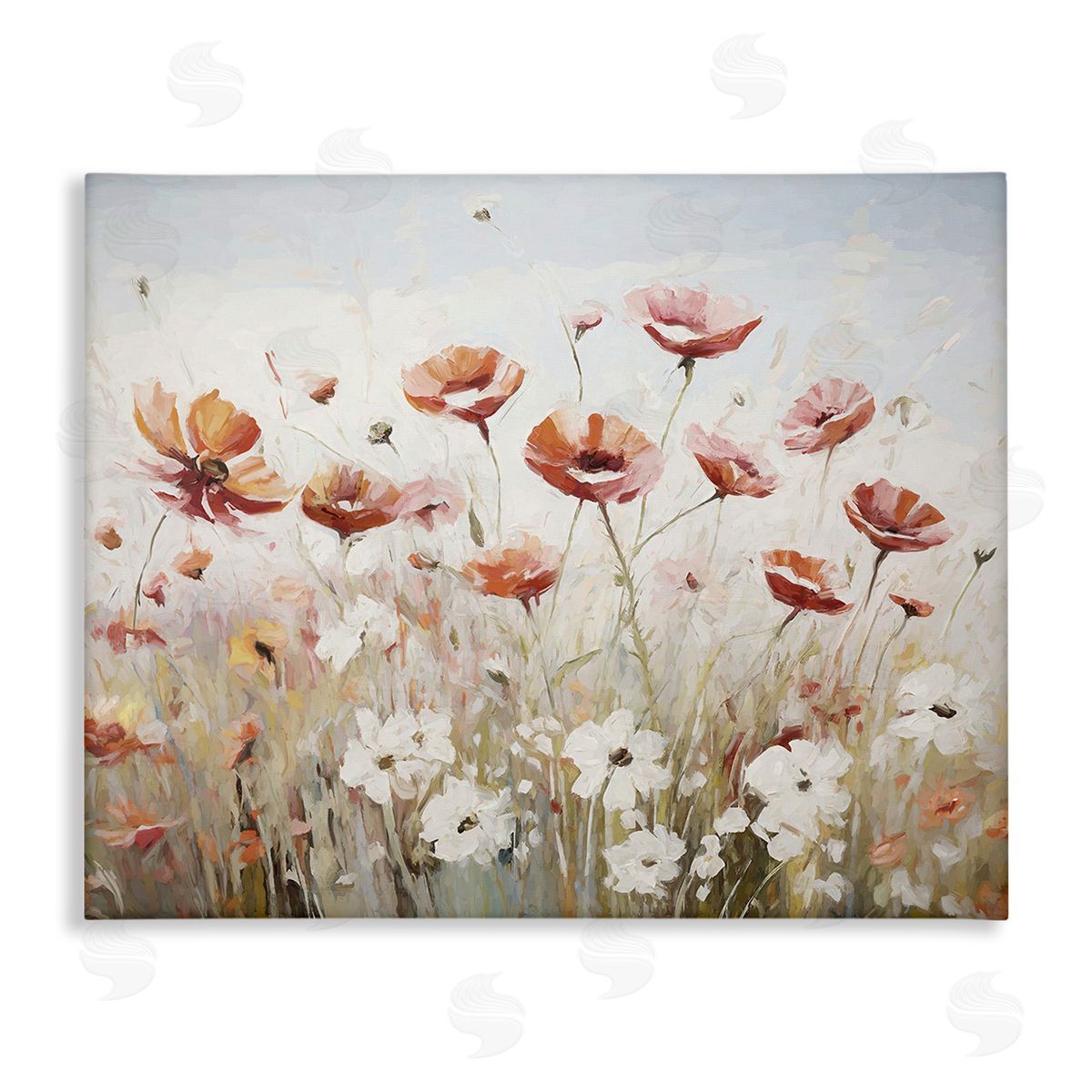 Ramona Murdock Dynamic Poppy Meadow Canvas Wall Art Print