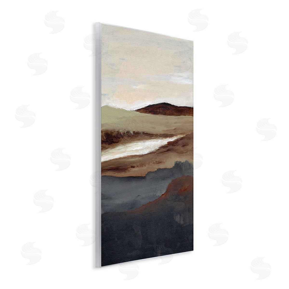 Nikita Jariwala Rustic Hills Abstraction Wooden Wall Plaque Art Print