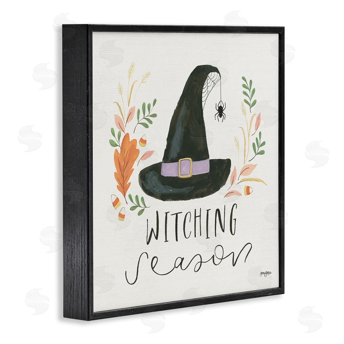 Jenaya Jackson Whimsical Witching Season Black Framed Giclee Wall Art Print