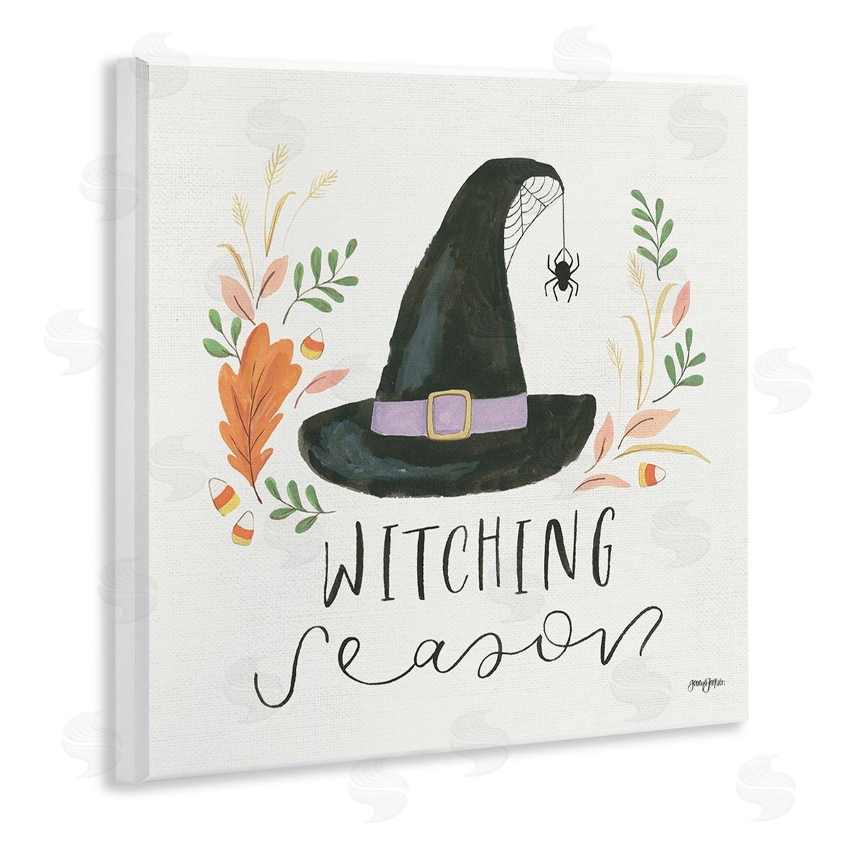 Jenaya Jackson Whimsical Witching Season Wooden Wall Plaque Art Print