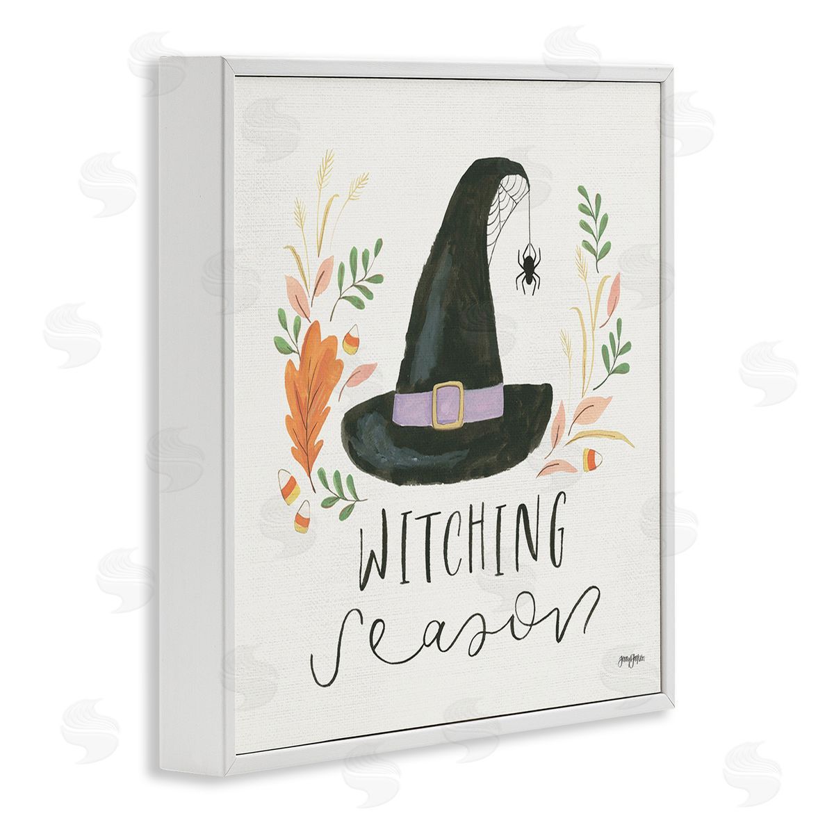 Jenaya Jackson Whimsical Witching Season White Framed Giclee Wall Art Print