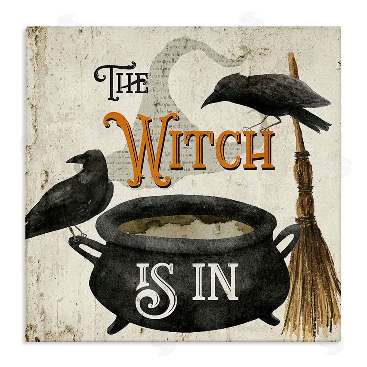 Deane Beesley Vintage Witch Is In Canvas Wall Art Print