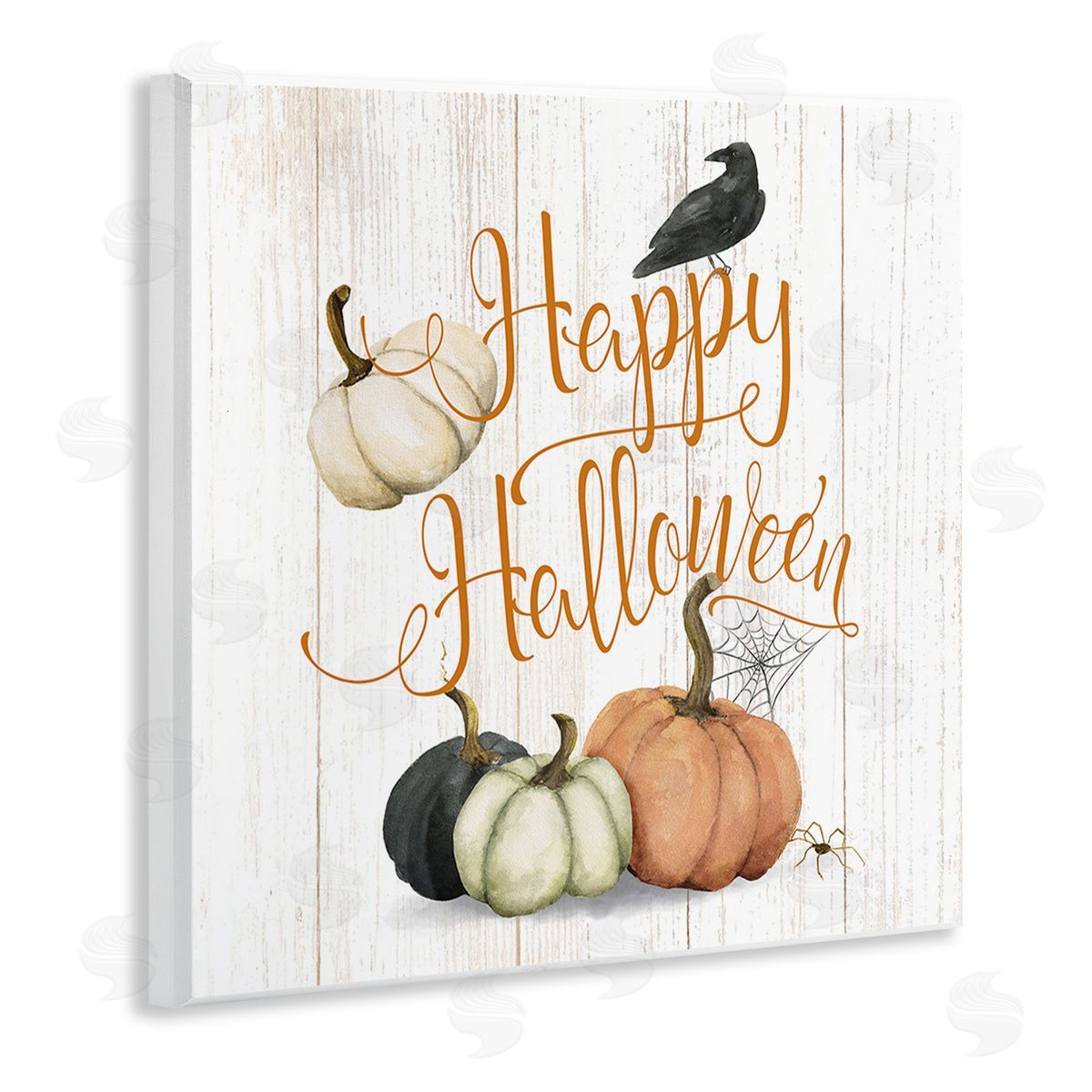 Deane Beesley Rustic Happy Halloween Wooden Wall Plaque Art Print