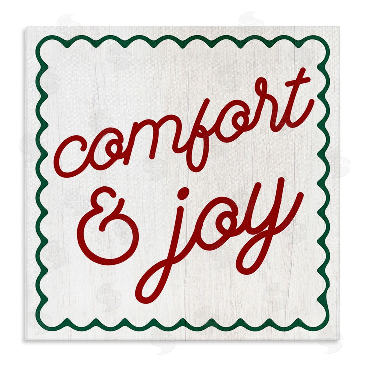 Stupell Studio Comfort & Joy Phrase Canvas Wall Art Print