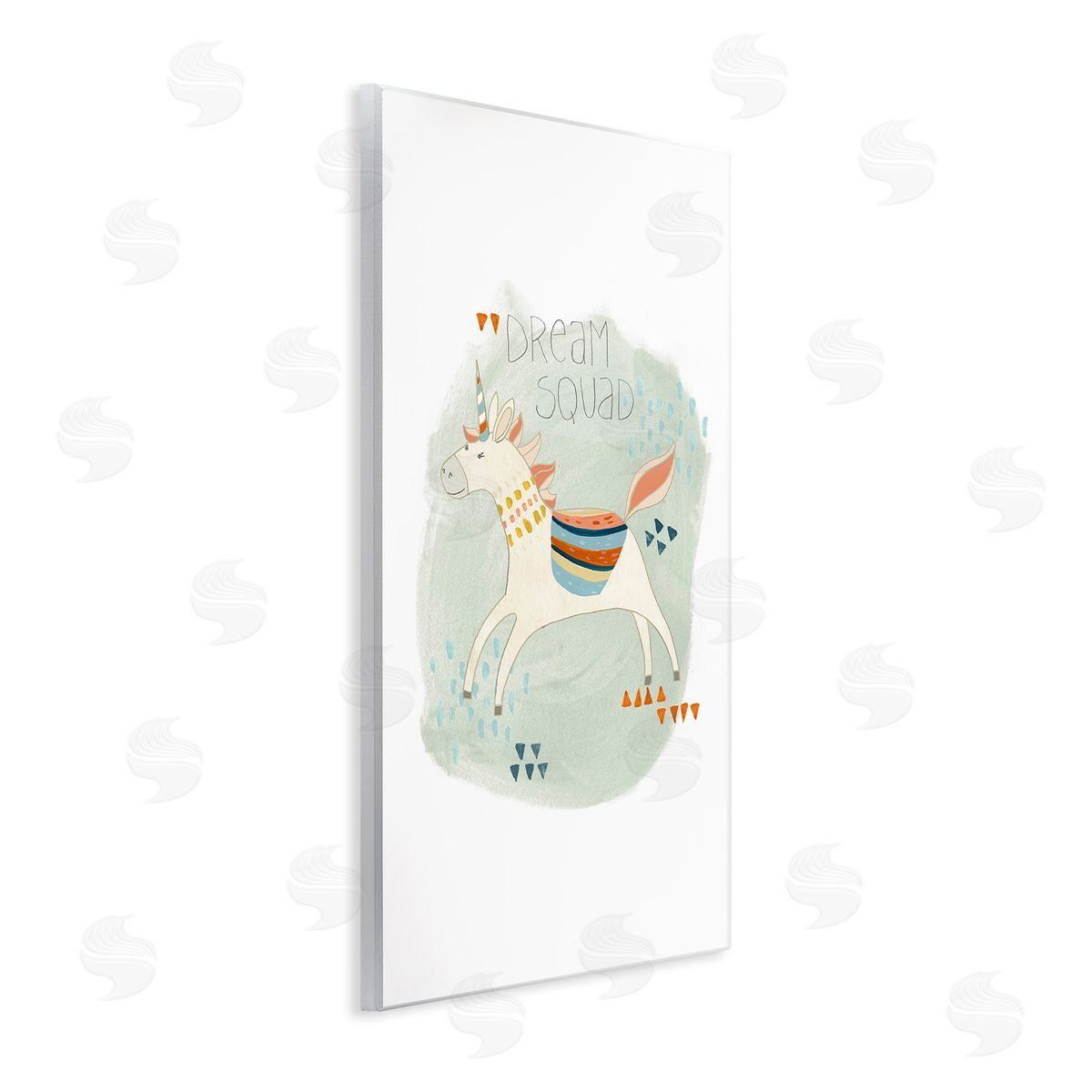 June Erica Vess Dream Squad Unicorn Wooden Wall Plaque Art Print