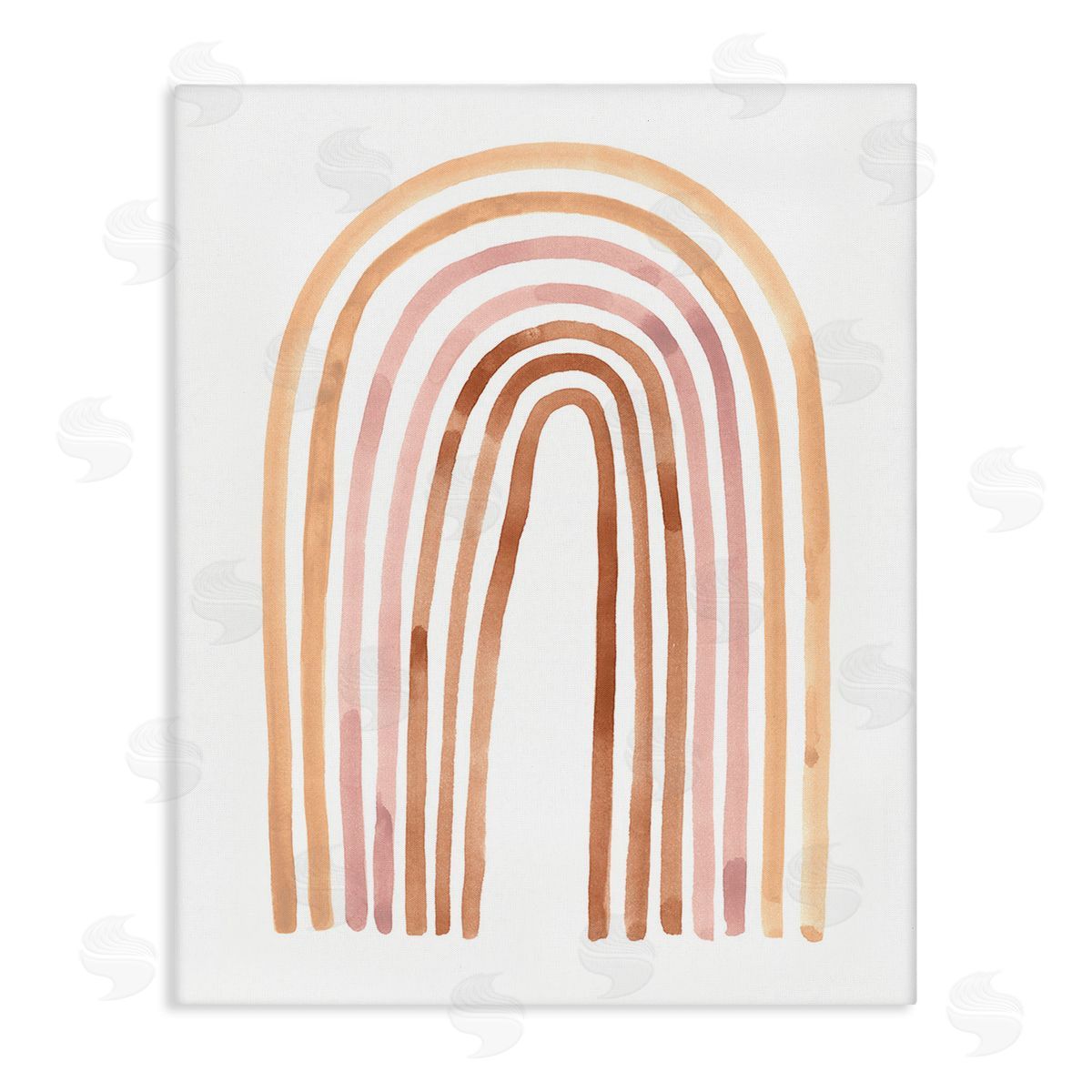 Emma Scarvey Asymmetrical Rainbow Arch Canvas Wall Art Print