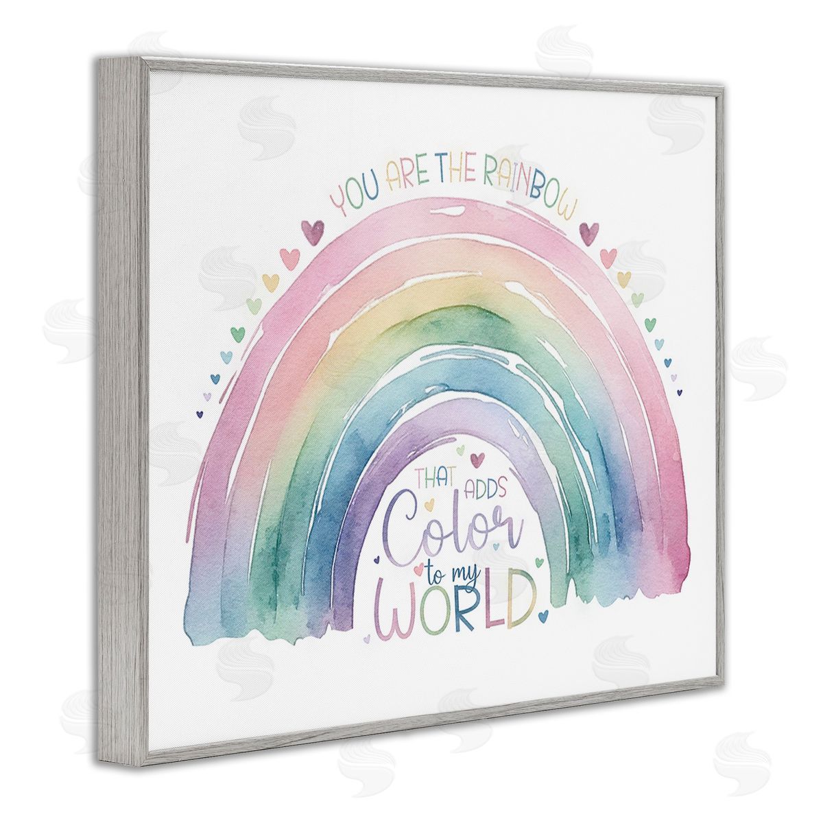 Amanda Greenwood You Are The Rainbow Gray Framed Giclee Wall Art Print