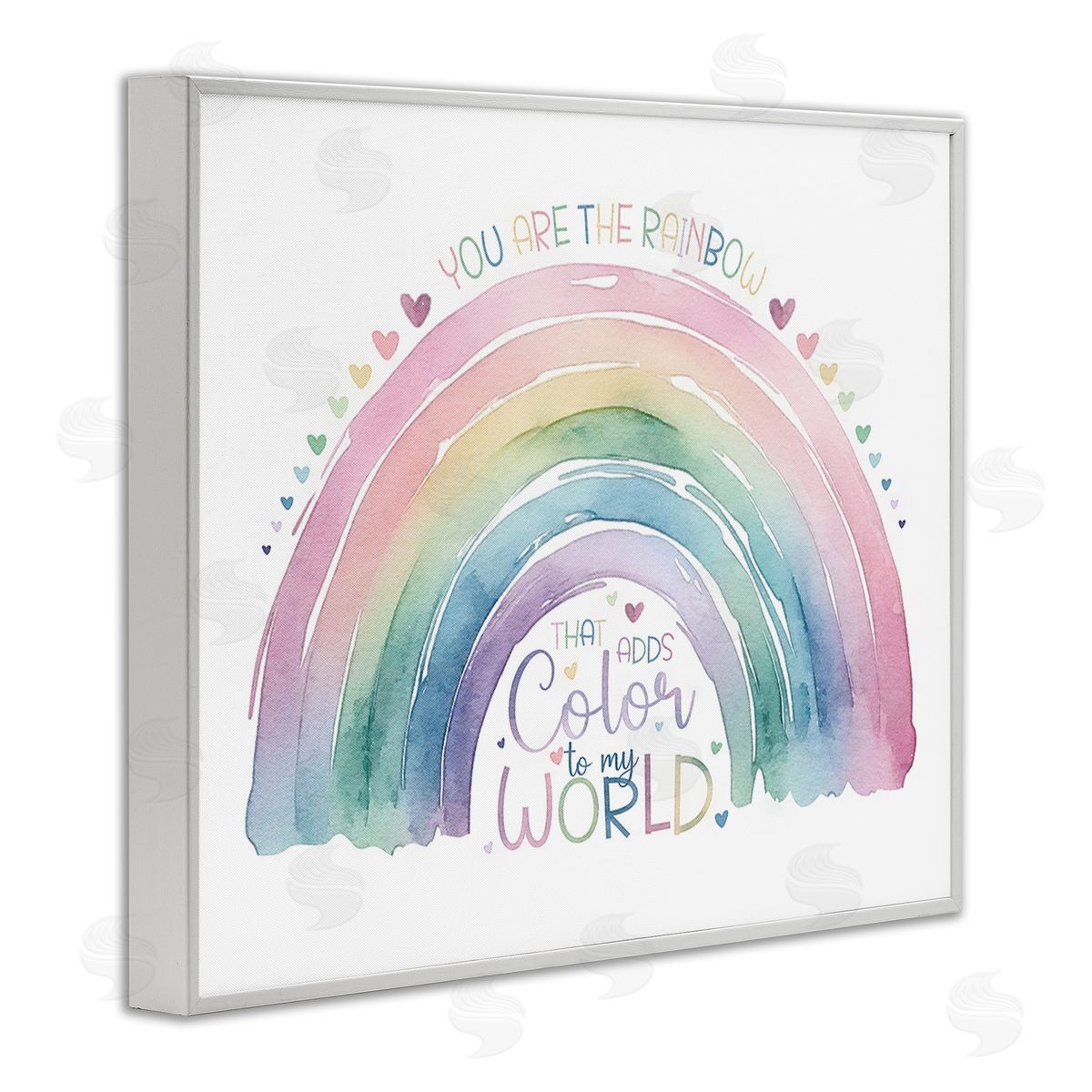 Amanda Greenwood You Are The Rainbow White Framed Giclee Wall Art Print