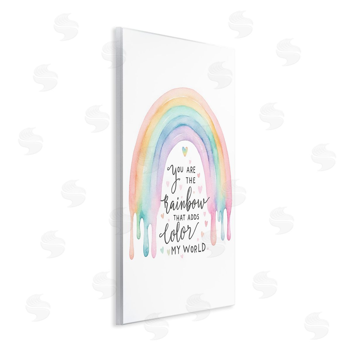 Amanda Greenwood Dripping Inspirational Rainbow Wooden Wall Plaque Art Print