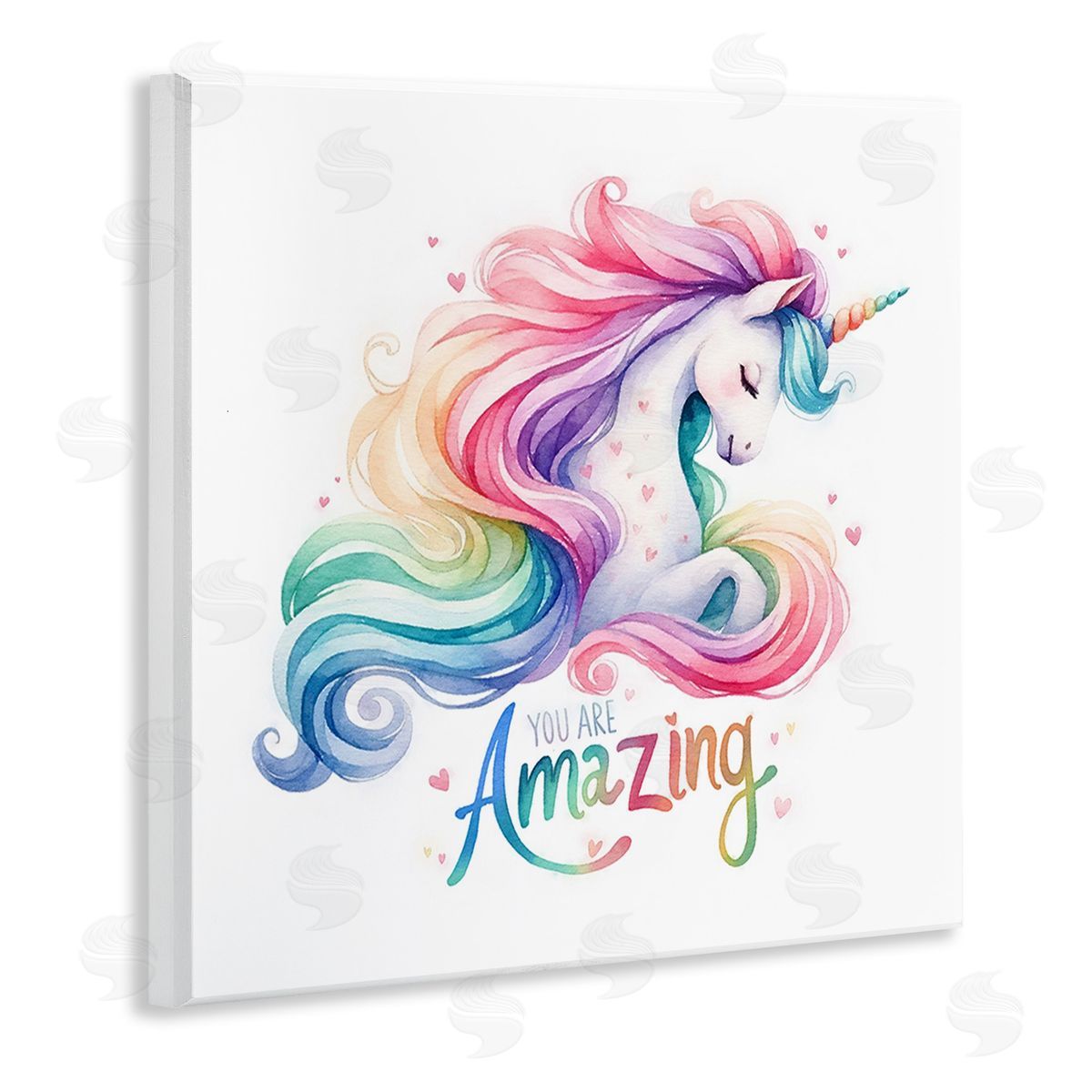 Amanda Greenwood You Are Amazing Unicorn Wooden Wall Plaque Art Print