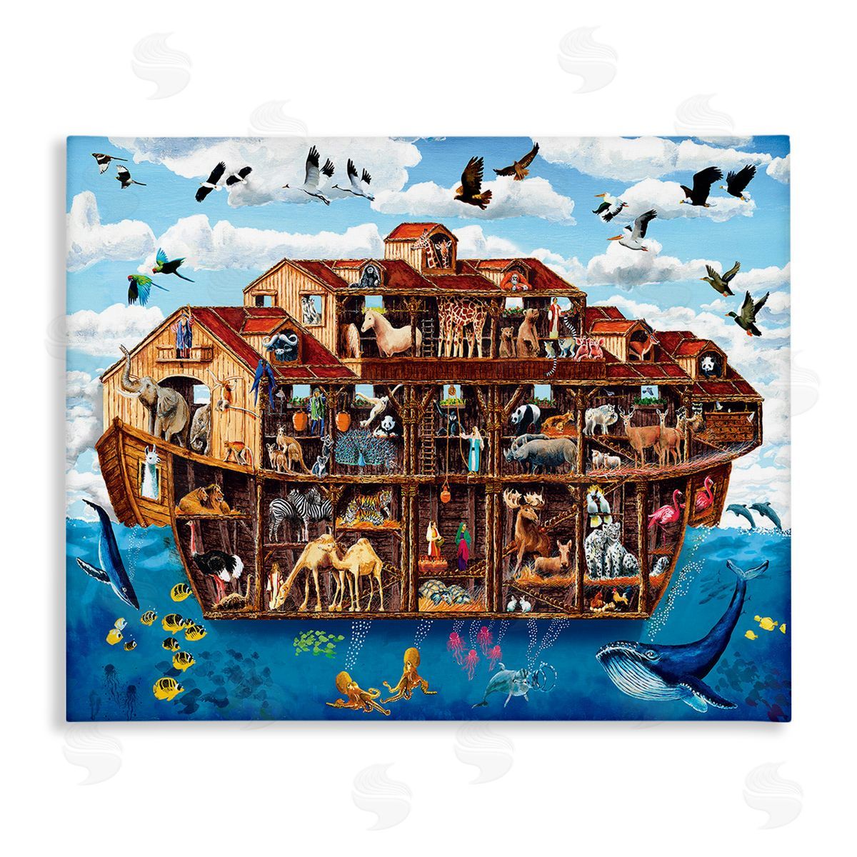 Art Poulin Noah's Ark Animals Canvas Wall Art Print