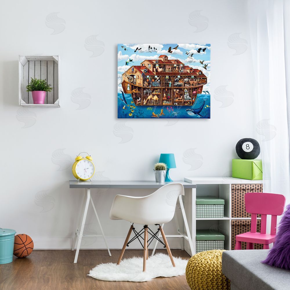 Art Poulin Noah's Ark Animals Canvas Wall Art Print in Room