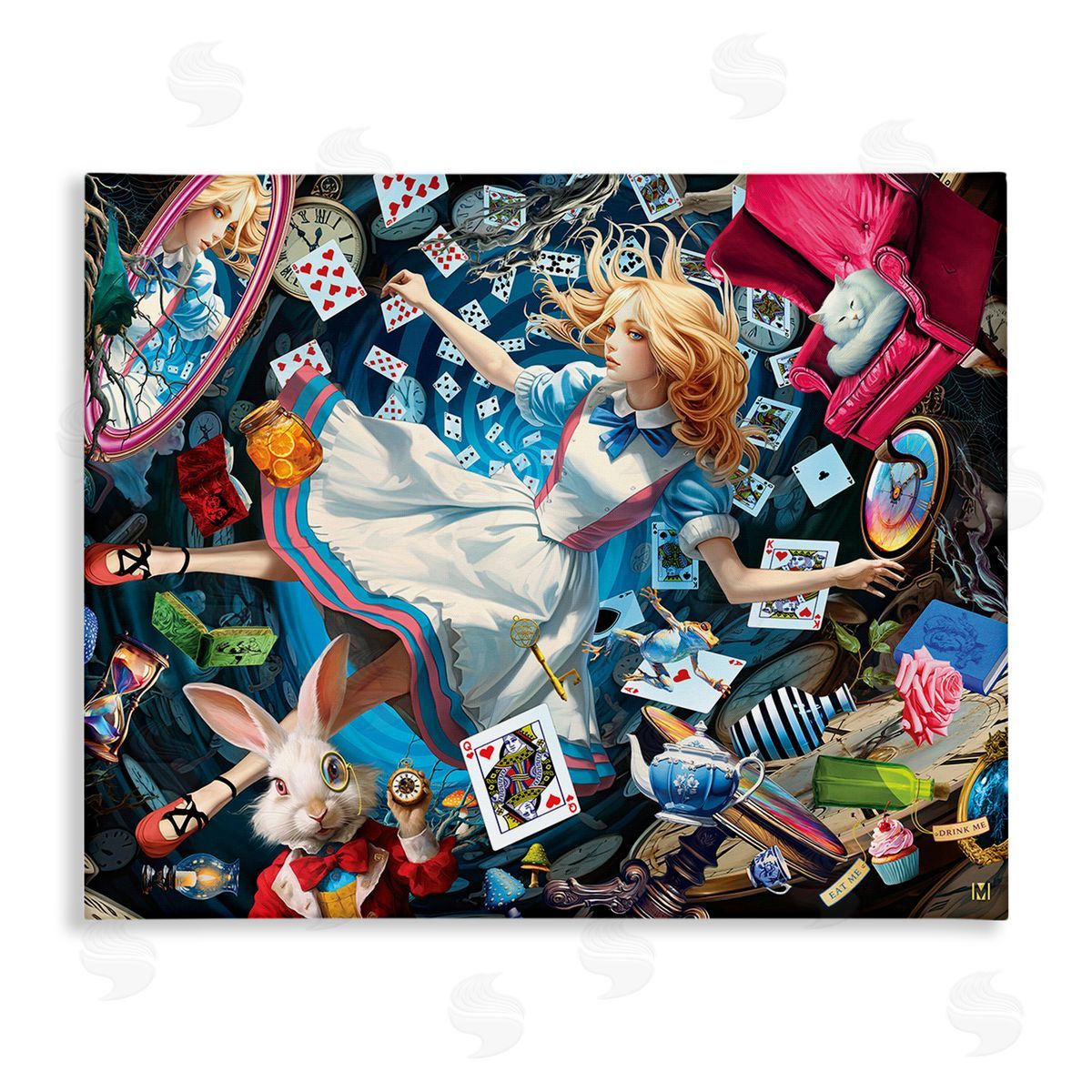 Michael David Ward Storybook Tale Collage Canvas Wall Art Print