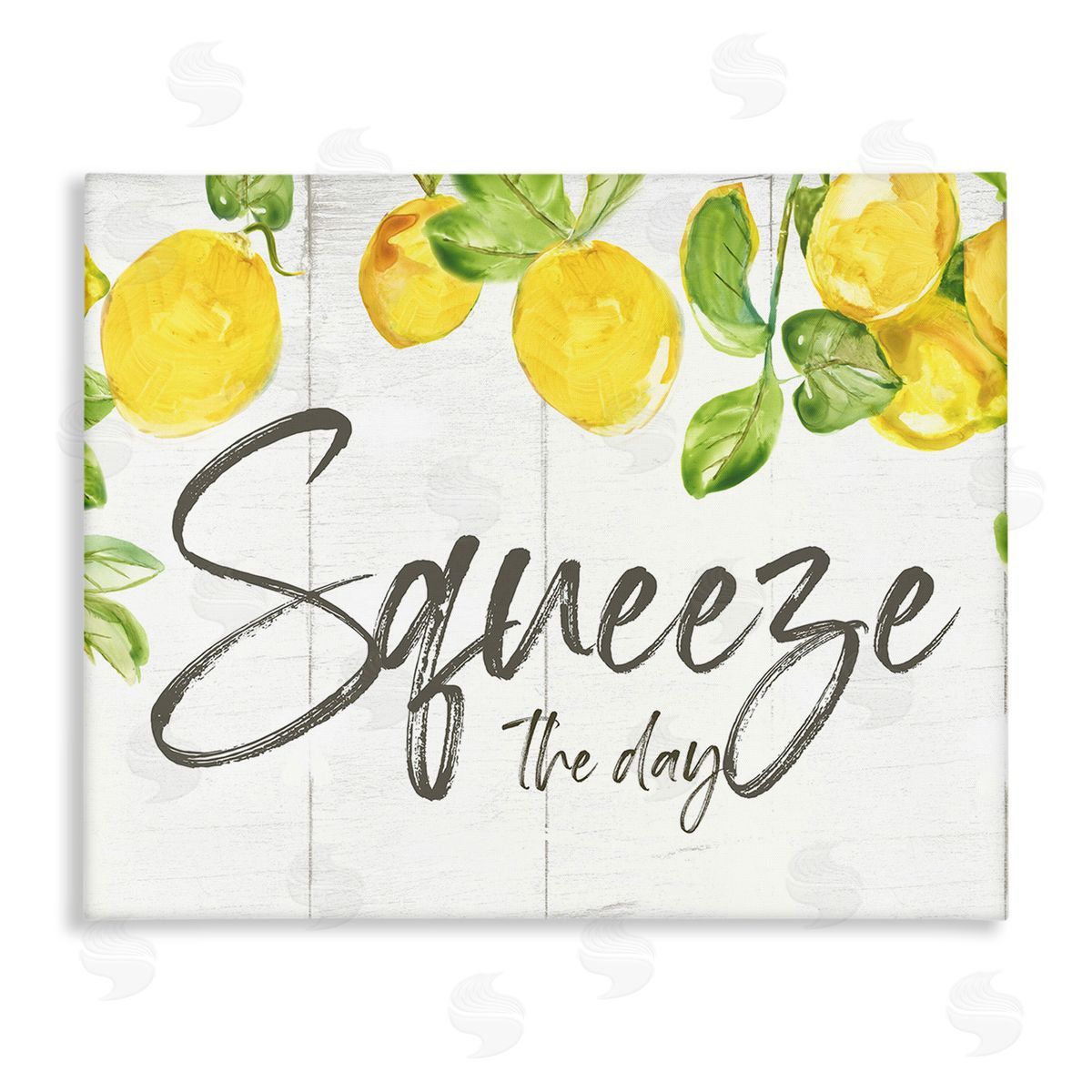 Nan Squeeze The Day Rustic Canvas Wall Art Print