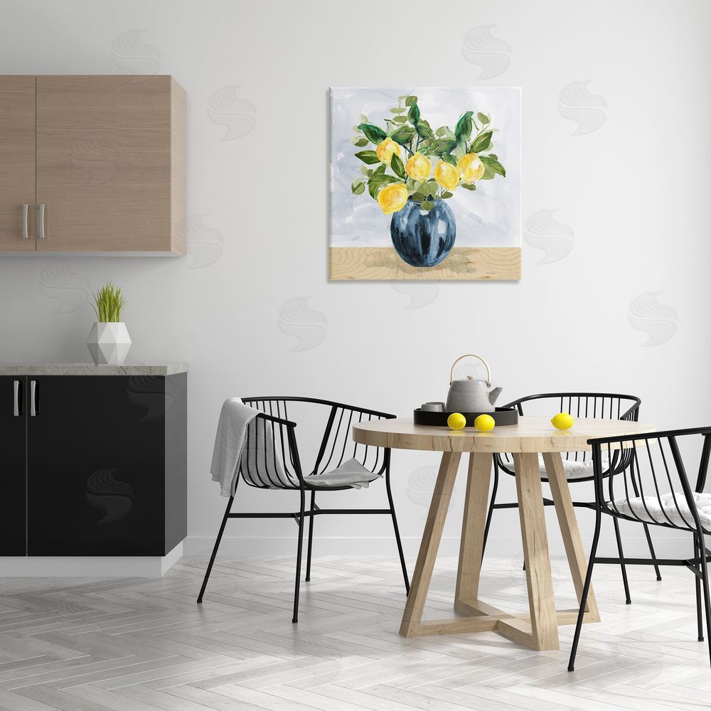 Carol Robinson Lemon Tree Bouquet Canvas Wall Art Print in Room
