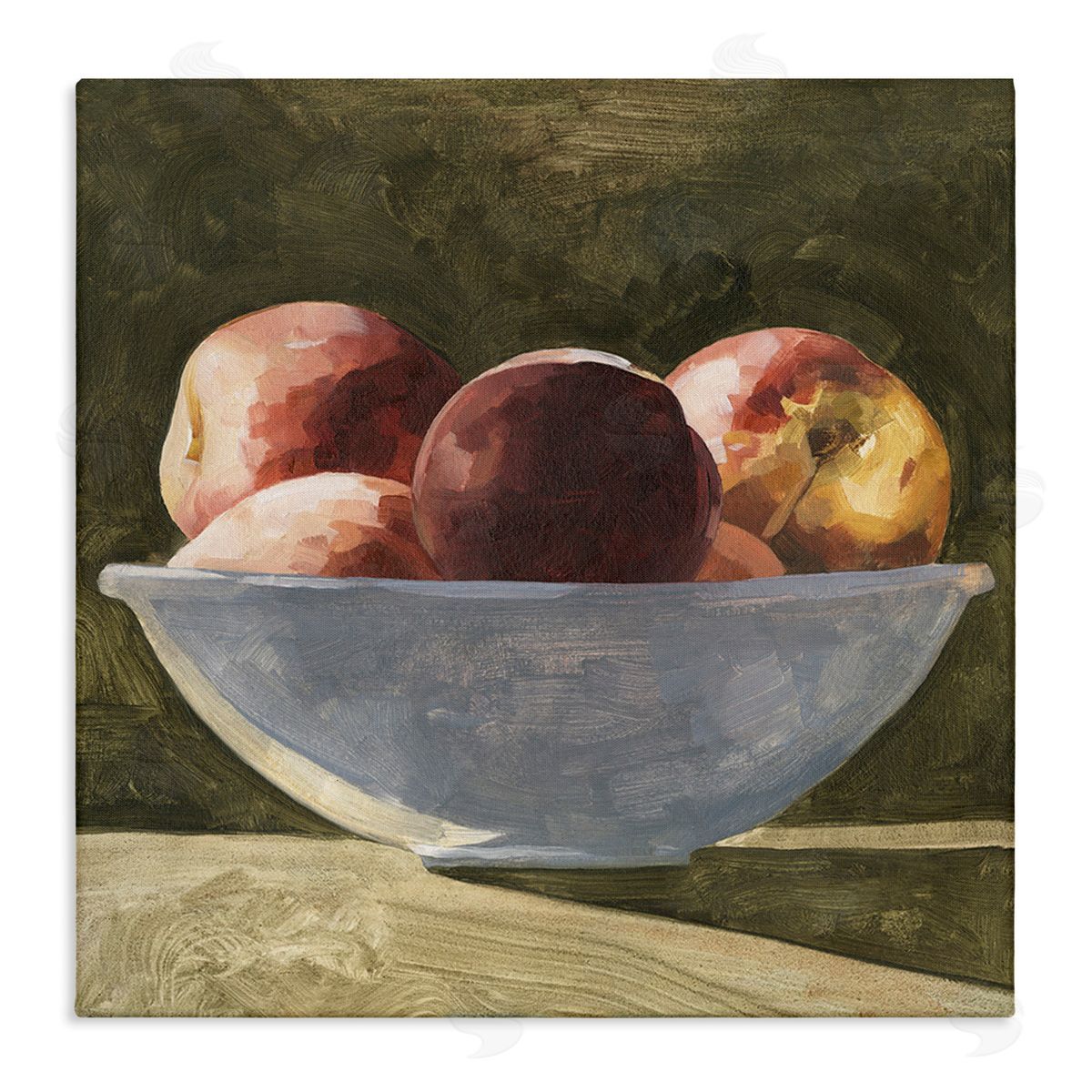 Emma Caroline Shadowed Apples Still Life Canvas Wall Art Print