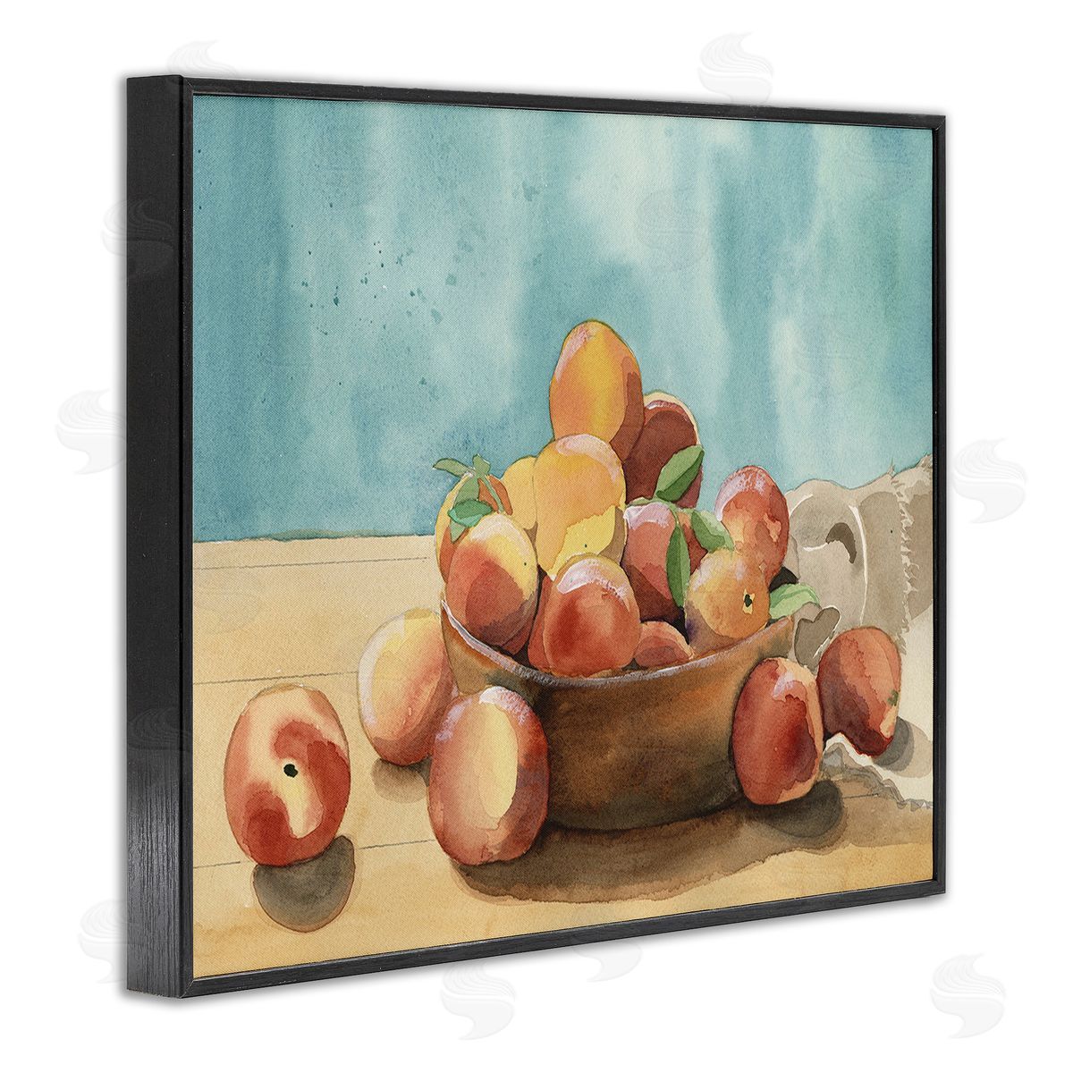 Alicia Longley Traditional Apple Painting Black Framed Giclee Wall Art Print