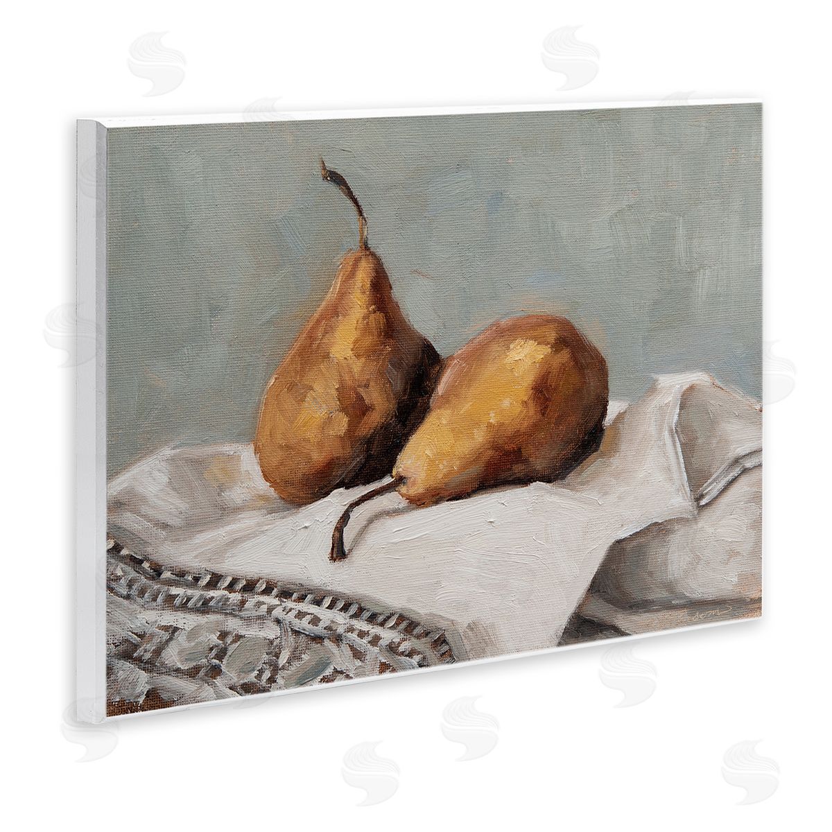Marian Parsons Traditional Pears Still Life Wooden Wall Plaque Art Print