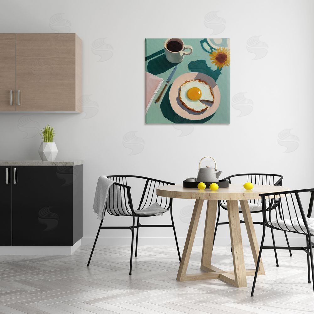 Walker Noble Kitchen Brunch Meal Canvas Wall Art Print in Room