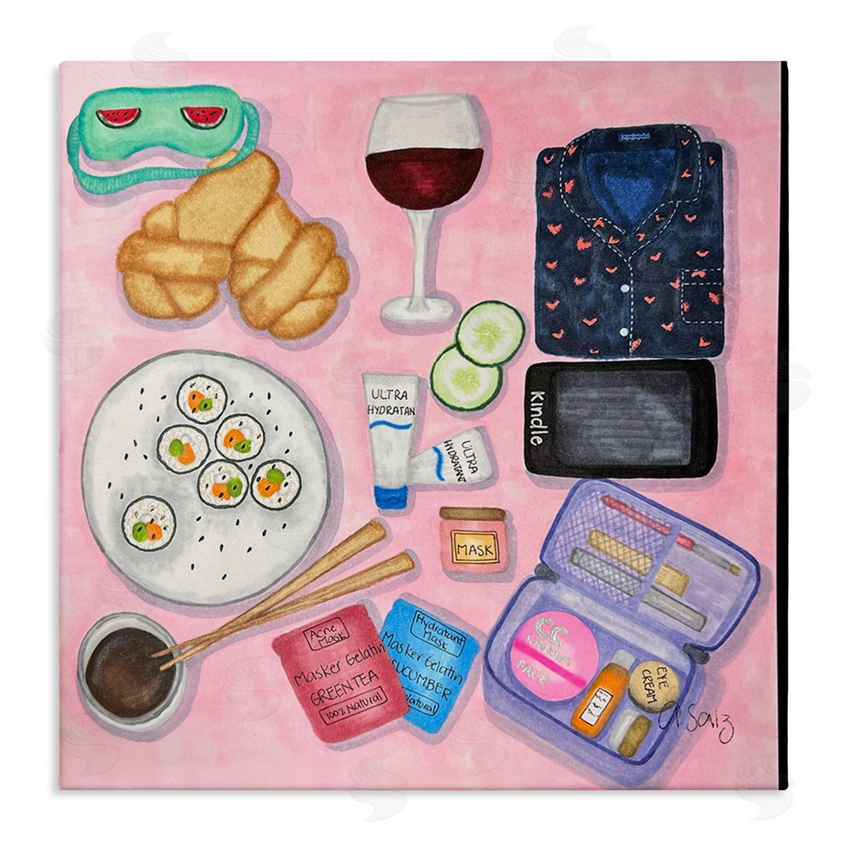 Ale Saiz Studio Weekend Night In Canvas Wall Art Print