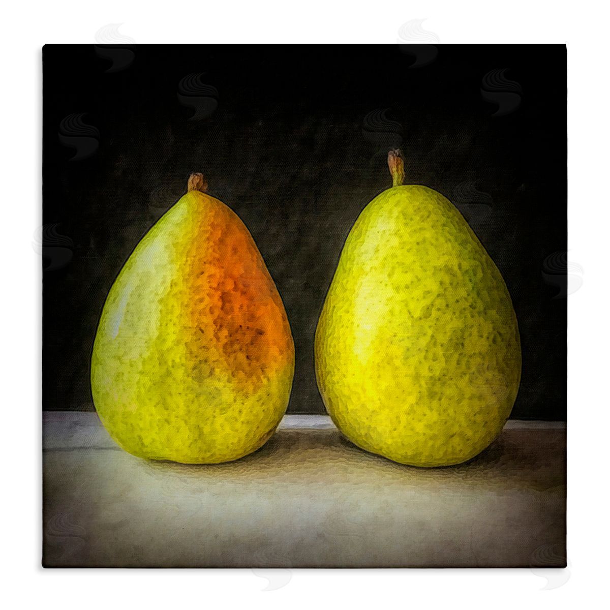 Graffitee Studios Pear Duo Still Life Canvas Wall Art Print