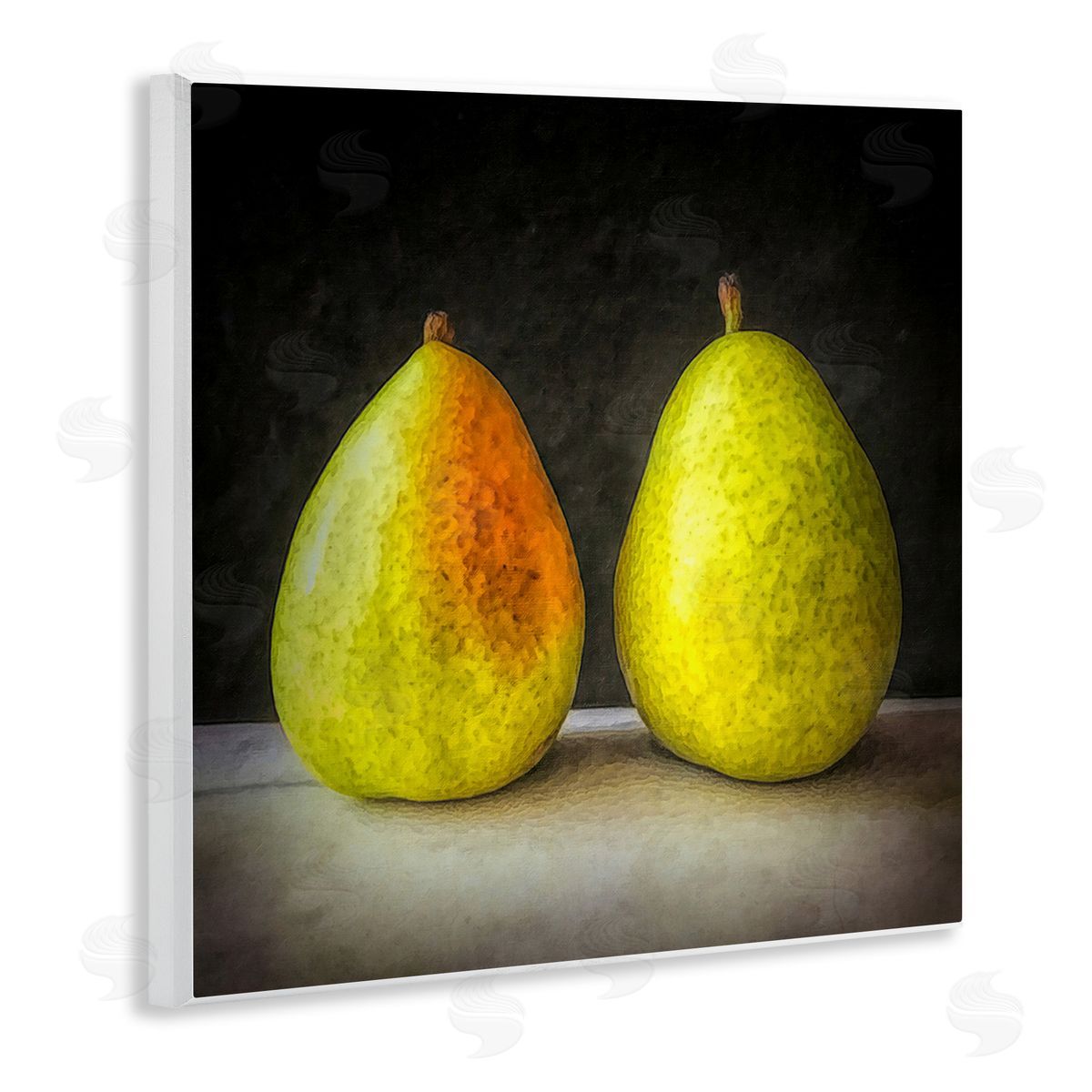 Graffitee Studios Pear Duo Still Life Wooden Wall Plaque Art Print