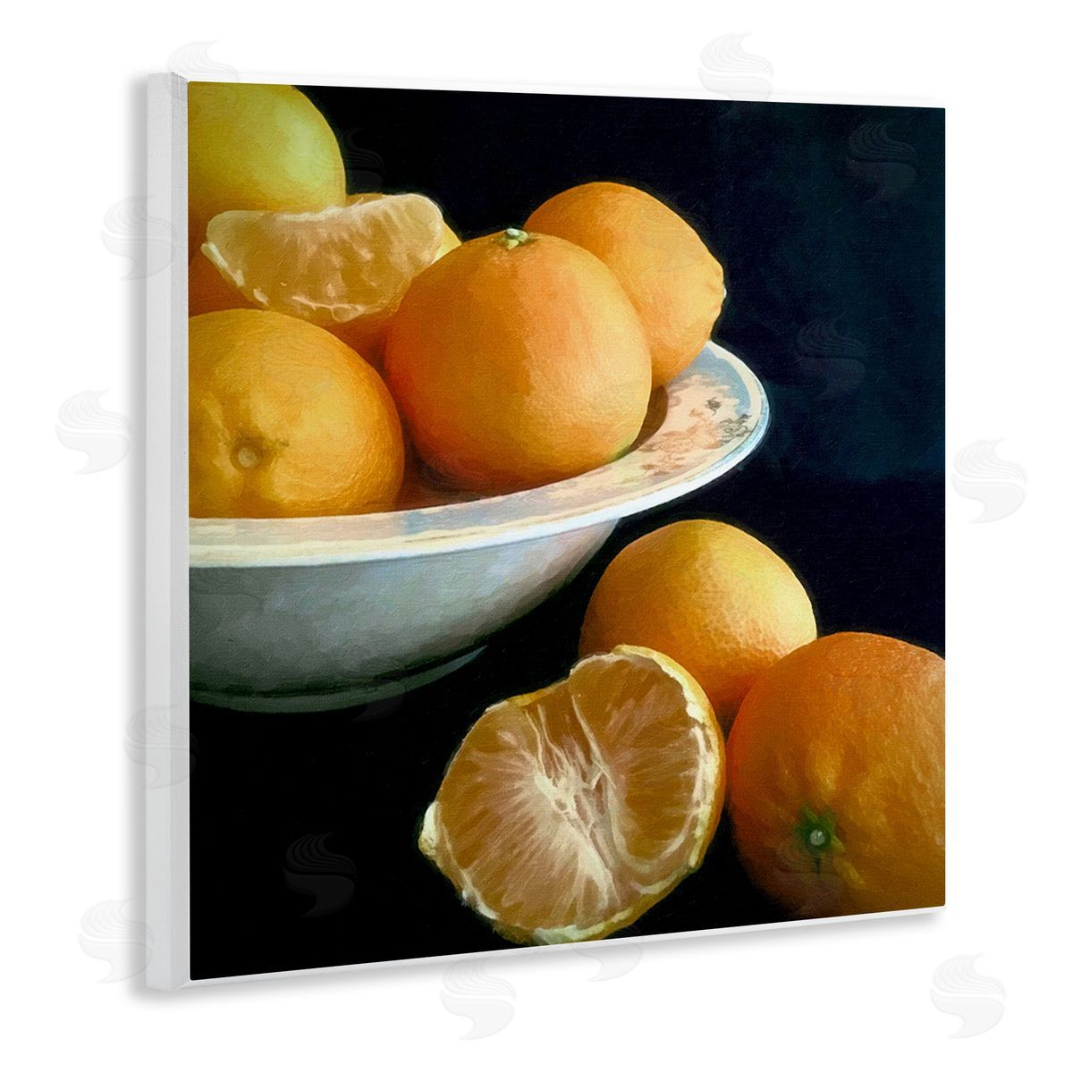 Graffitee Studios Peeled Oranges Still Life Wooden Wall Plaque Art Print