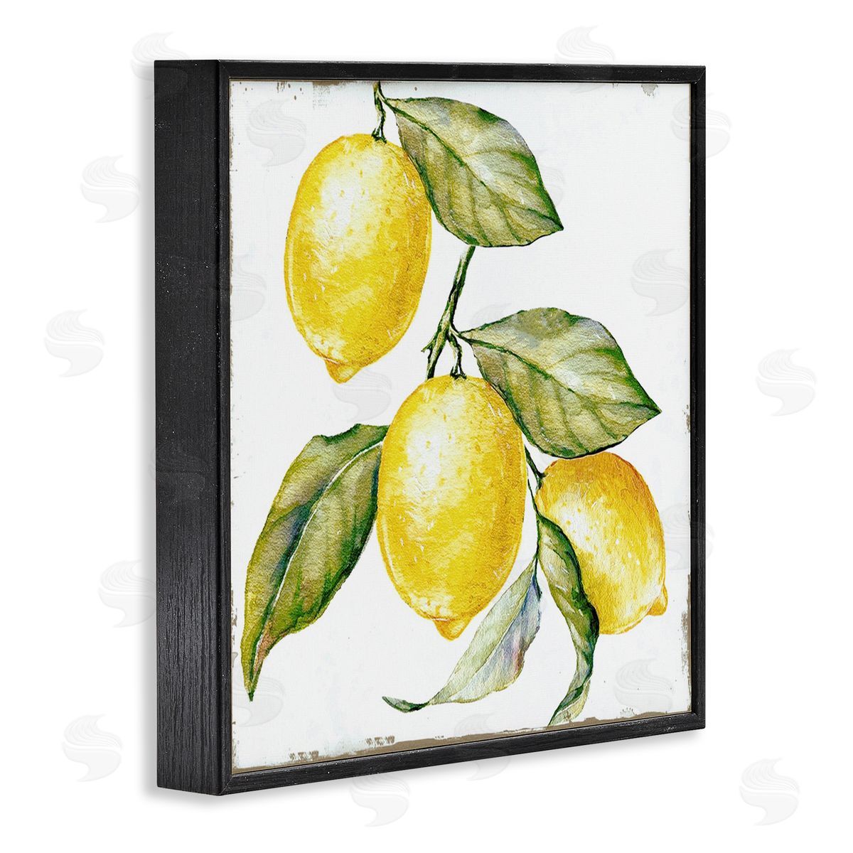 Graffitee Studios Rustic Citrus Fruits Black Framed Giclee Wall Art Print