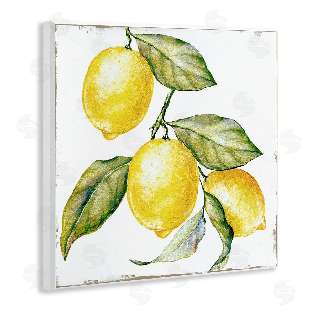 Graffitee Studios Rustic Citrus Fruits Wooden Wall Plaque Art Print
