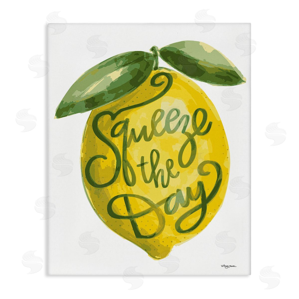 Molly Mattin Minimal Squeeze The Day Canvas Wall Art Print