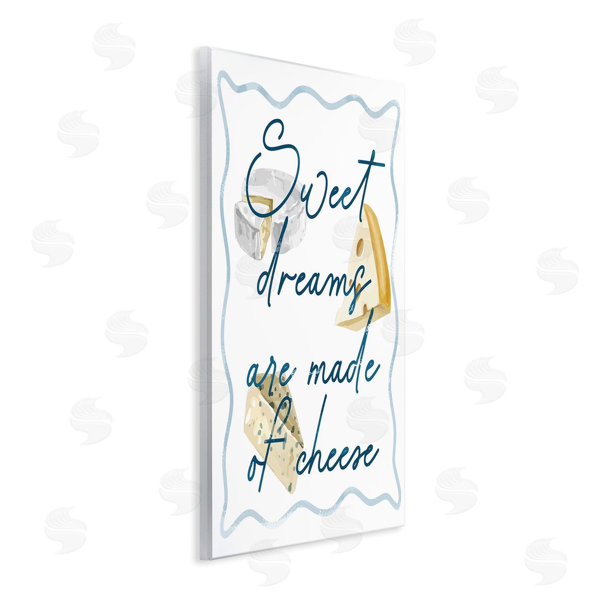 Stupell Studio Dreams Of Cheese Wooden Wall Plaque Art Print
