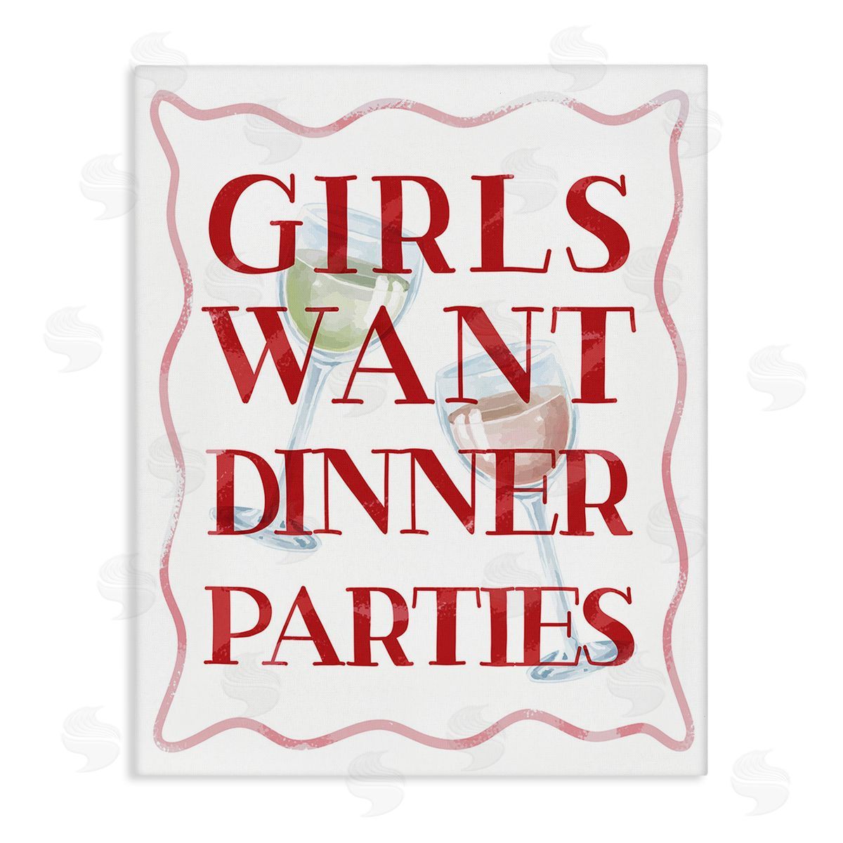 Stupell Studio Girls Want Dinner Parties Canvas Wall Art Print