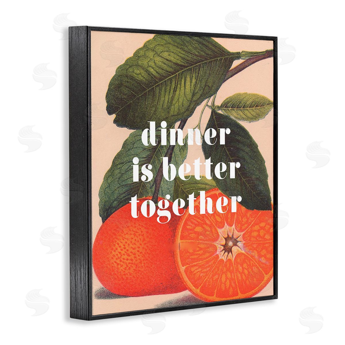 Stupell Studio Dinner Better Together Black Framed Giclee Wall Art Print