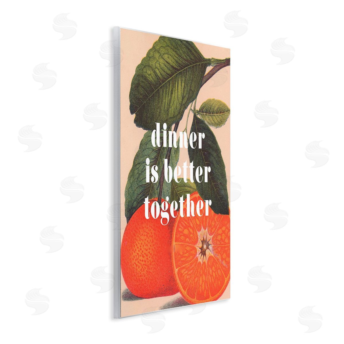 Stupell Studio Dinner Better Together Wooden Wall Plaque Art Print