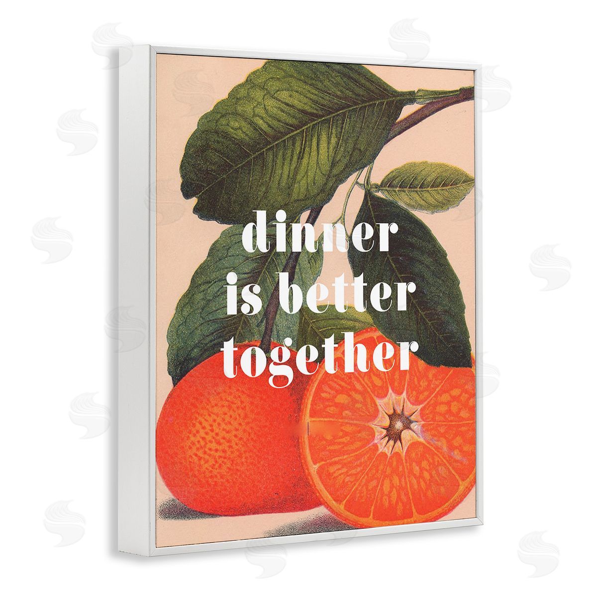Stupell Studio Dinner Better Together White Framed Giclee Wall Art Print