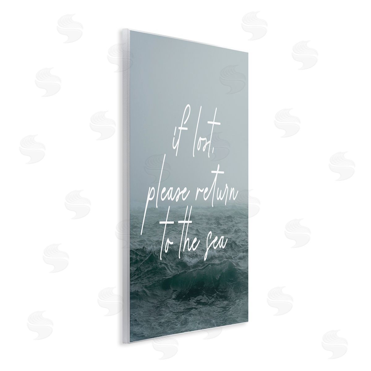 Stupell Studio Return To Sea Phrase Wooden Wall Plaque Art Print