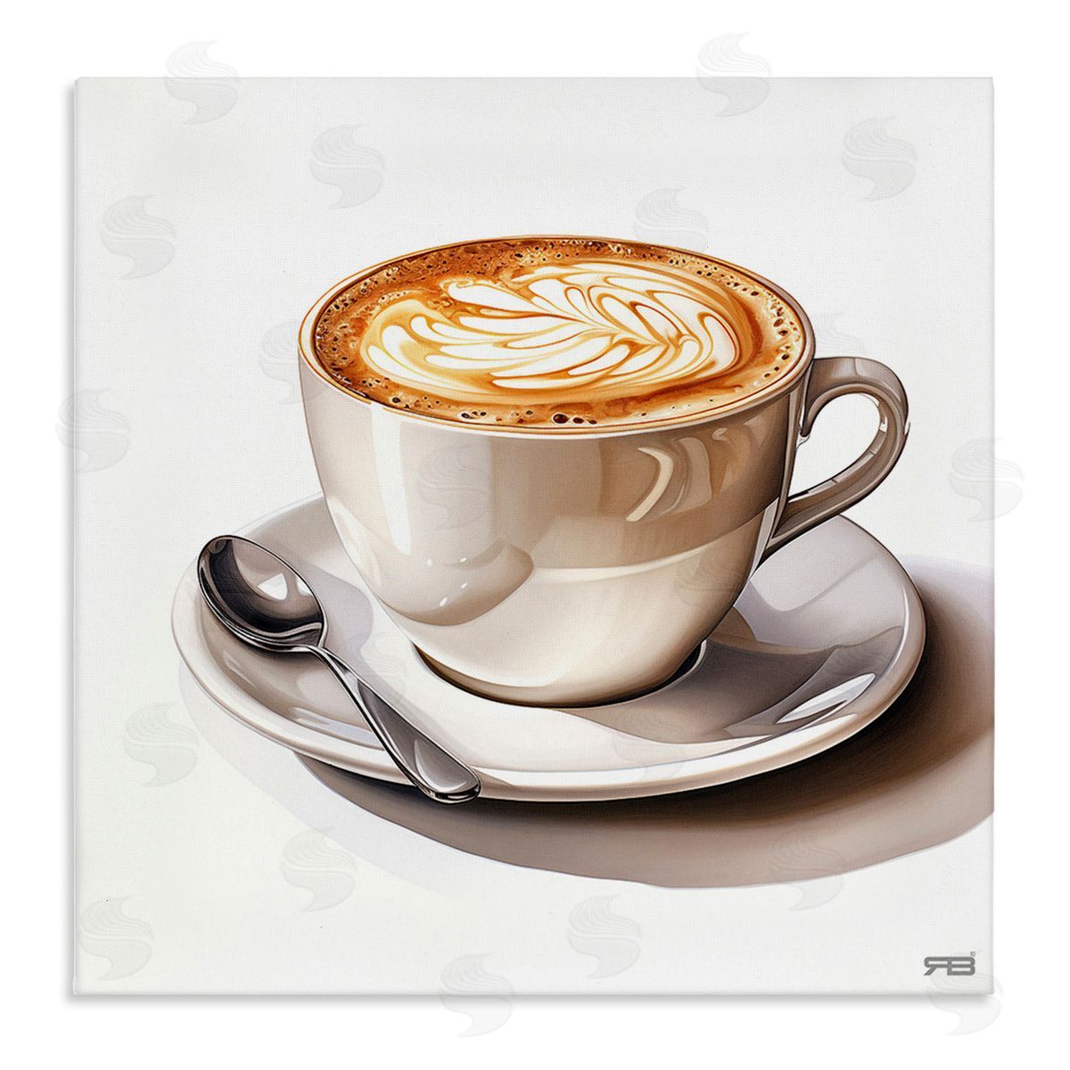 RB Chic Modern Cappuccino Canvas Wall Art Print