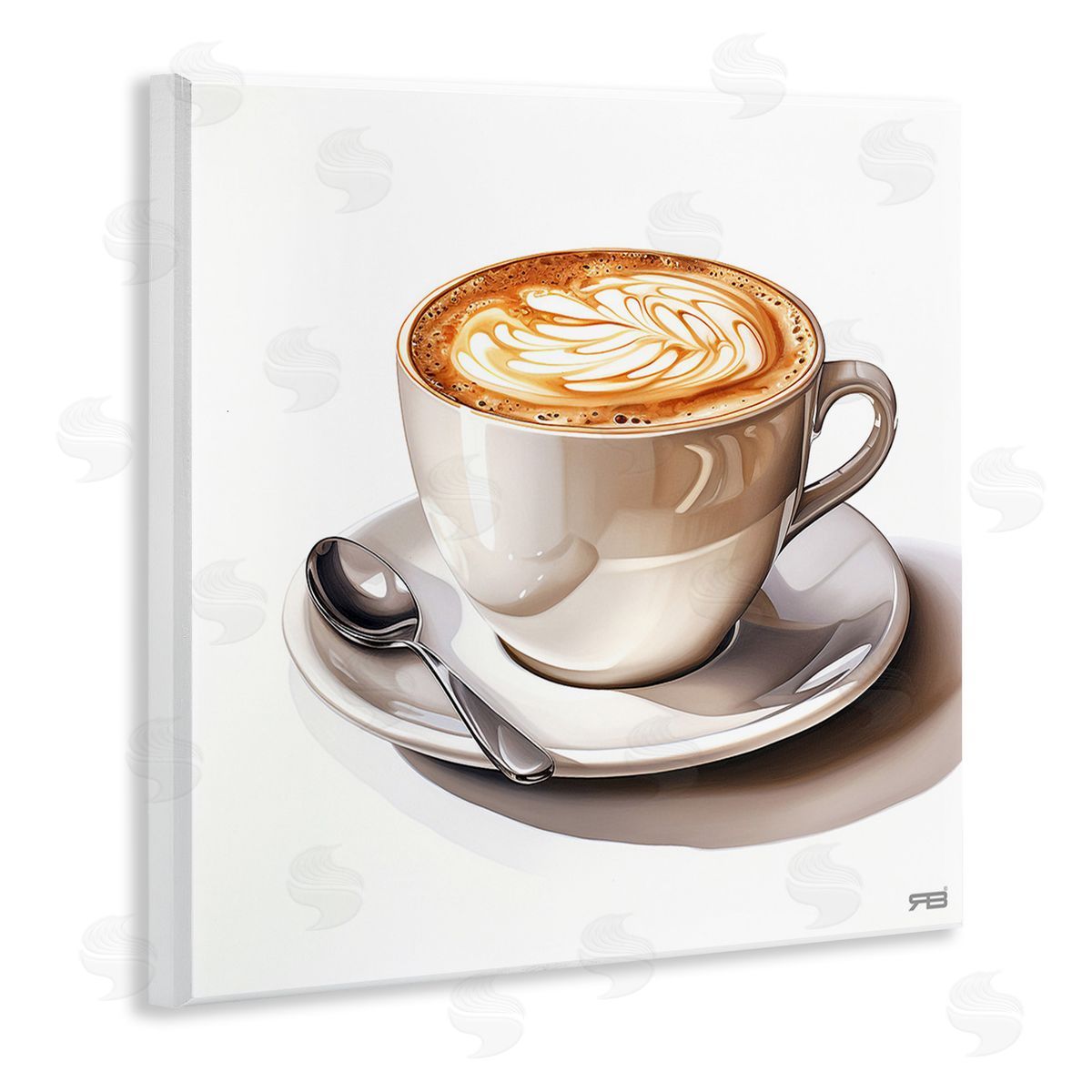 RB Chic Modern Cappuccino Wooden Wall Plaque Art Print